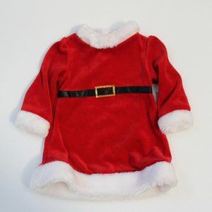Koala Kids Velvet with Plush Trim Mrs. Santa Dress
